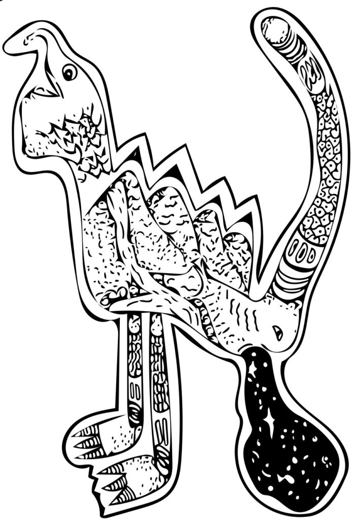 Imagen de una ilustración a lápiz de la colección de ilustraciones de la colección En las Nubes