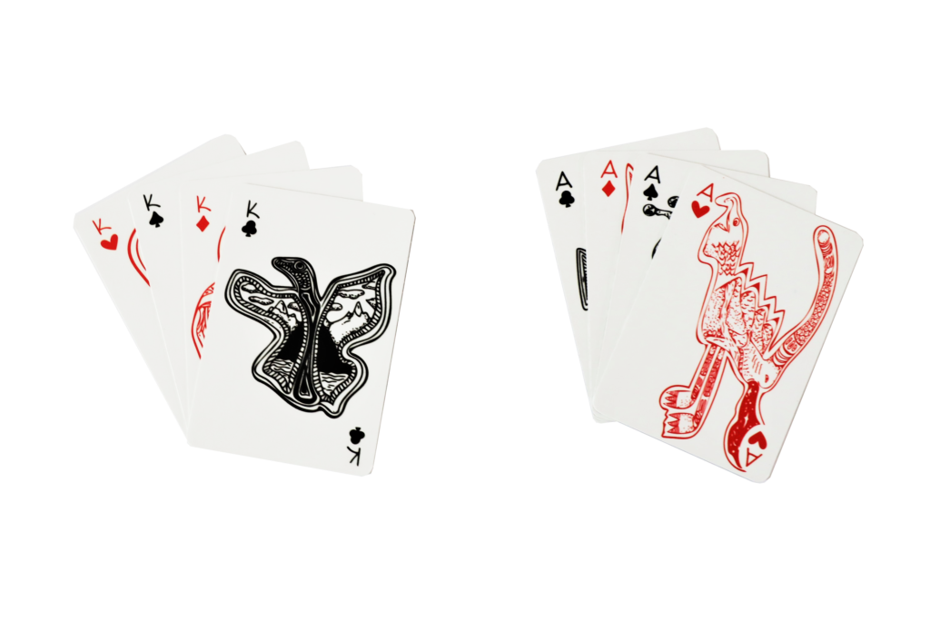 Fotografía de baraja de cartas "En las Nubes"