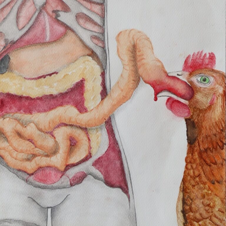 2017, Lápiz y acuarelas sobre papel, 70,0 x 50,0 cm.